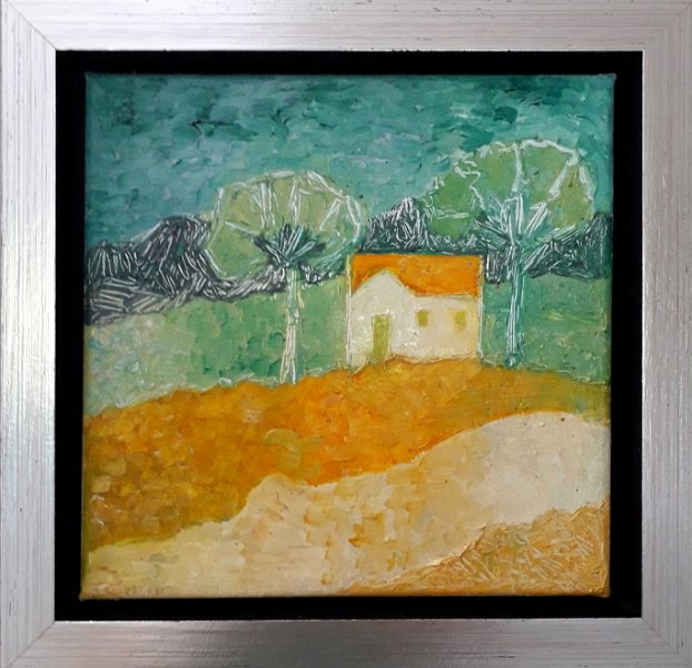 huisinprovence.jpg - Huisje in de Provence 25x25cm