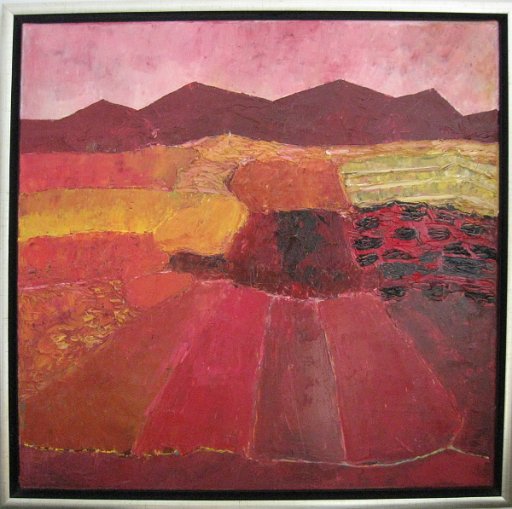 113.JPG - Spaans landschap, olieverf op doek, 60x50 cm
