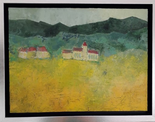 20200824-3.jpg - Landschap in de Provence, olieverf op doek, 40x30 cm
