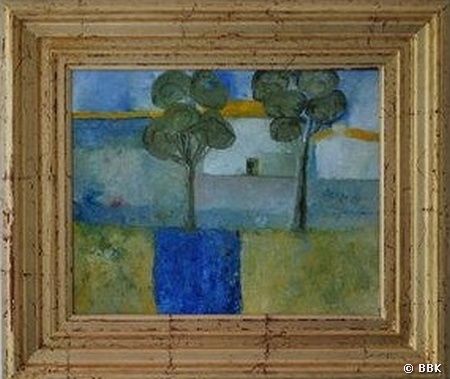 schilderij_landschap_02_d.jpg - huisje in de Provence, olieverf op doek, 70x60 cm