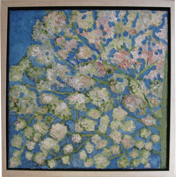 104.JPG - Bloesemboom, olieverf op doek, 40x40 cm