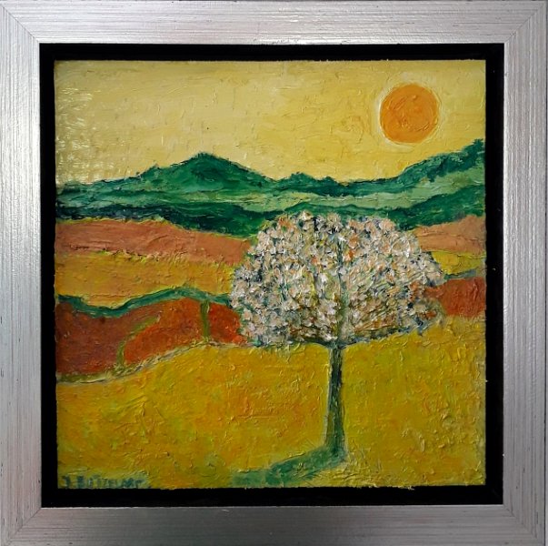 zonniglandschap1.jpg - Zonnig landschap 25x25cm